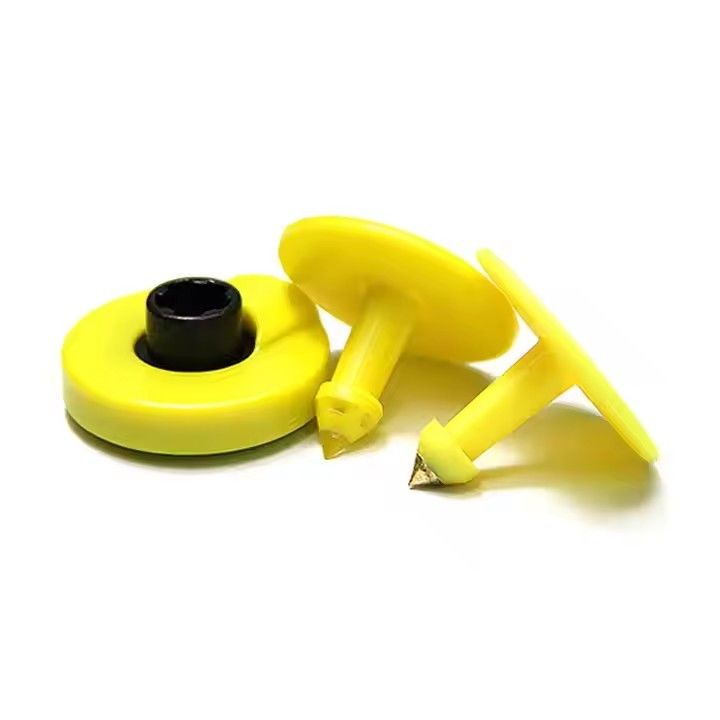 TPU Material 134.2Khz RFID Ear Tag , Passive Round Livestock Animal Tag