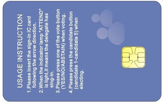 ATMEL 24C256 Series Contact Smart Card For Hotel Key Card