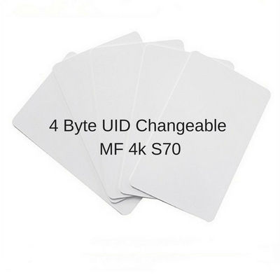 UID Changeable 4 Byte Passive RFID Card , PVC RFID Access Control Card ISO14443A