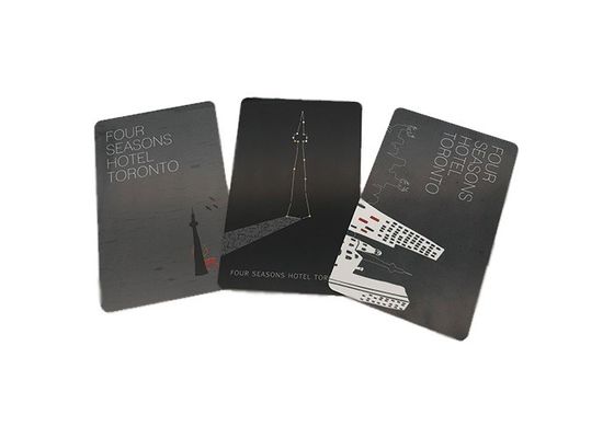 Custom Plastic Hotel RFID Key Cards Blank ID Cards Door Access 0.8mm-0.9mm Thick