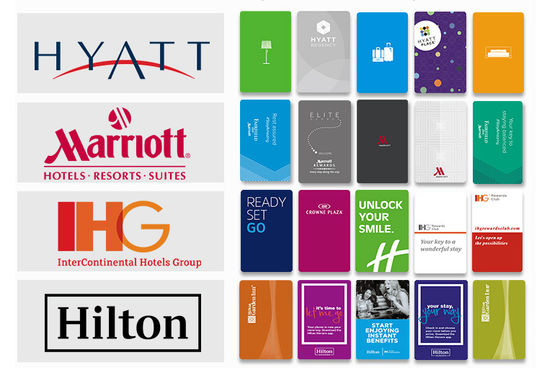 NFC VING HID Plastic Hotel Key Cards Custom With 0-10CM Reading Distance