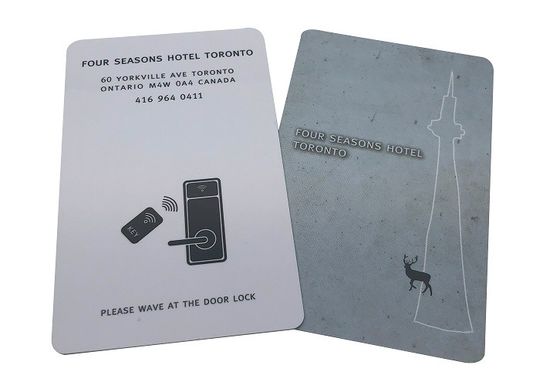 Custom Printed 13.56mhz RFID Key Cards 0.84mm Thickness Access Control Key Cards