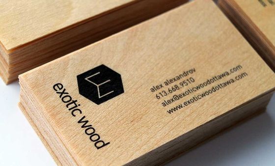 Custom Thick  RFID Wooden Hotel Key Card Door Access With Read Write Function