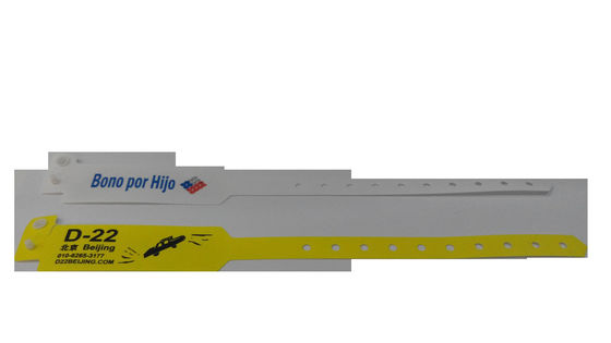 Adjustable Length PVC NFC RFID Tag Bracelet Wristband For Sports / Hospital