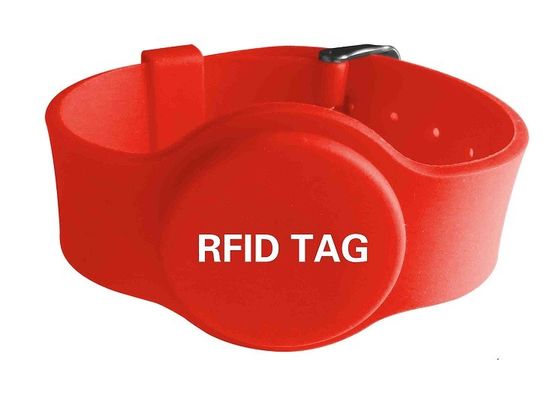 Anti Collision Silicone RFID Chip Wristband For Person Identification Membership Management