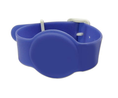 13.56MHZ M5 Chip Silicone RFID Wristband , RFID Bracelet Tag For Cashless Payment