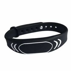 Silicone RFID Access Control Wristbands Waterproof RFID Bracelet Customized Color