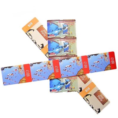 Offset Printing 13.56MHz NFC RFID Paper Ticket One Time Use Custom Size