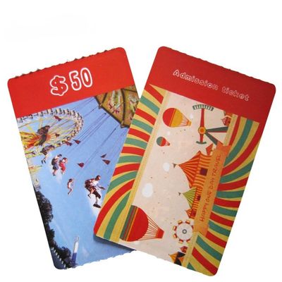 Offset Printing 13.56MHz NFC RFID Paper Ticket One Time Use Custom Size