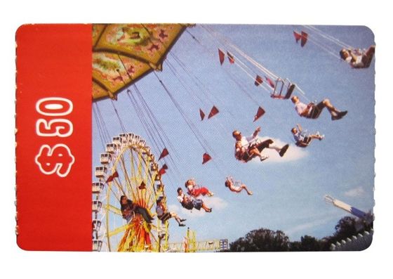 Customizable RFID Paper Ticket 13.56MHz Frequency 86x54mm RFID Train Ticket