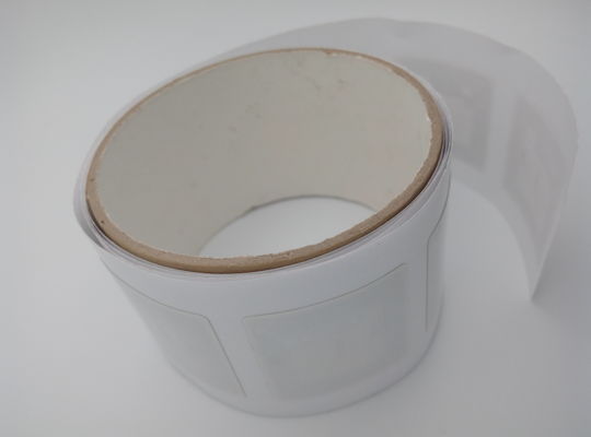 45x45mm Coated Paper HF RFID Sticker Tags ISO14443A Protocol RFID Label Roll
