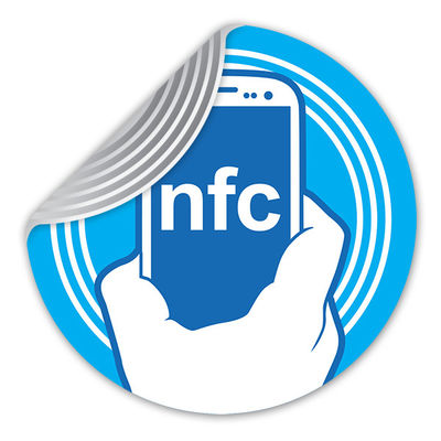 PET Material RFID NFC Forum Tag TYPE 2 Electronic NFC Label 13.56MHZ Frequency