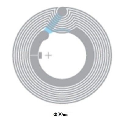 0.07mm Thick Paper NFC Chip Sticker Rewritable NFC Tags High Frequency 13.56mhz