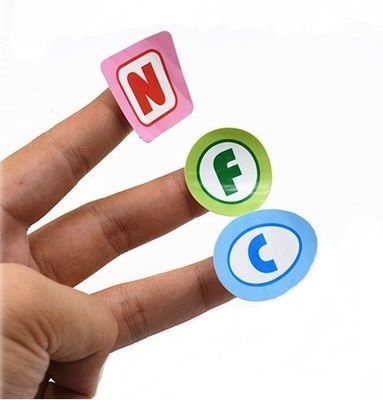 OEM Printable Paper Programmable NFC Tag Sticker Label ISO14443A For Phone