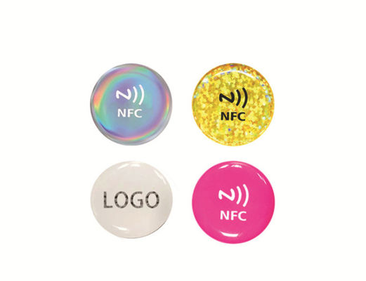 PET PVC Micro NFC Epoxy Tag Stickers ISO14443A In Marketing Promotion Activity
