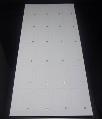White Matt PVC or PETG HF RFID Inlay Sheet RFID Prelam 4 x 6 Customized