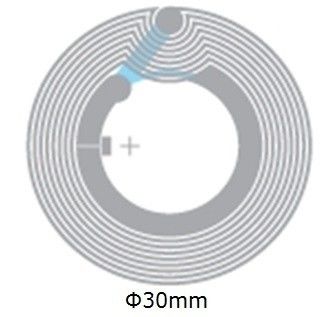 Contactless Transmission Dia 33mm RFID Wet Inlay With RFID Classic ® SLI NFC Chip