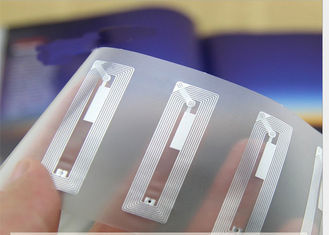 45x76mm HF RFID Inlay PET Material 13.56MHZ Frequency Etched Antenna