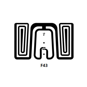 Custom Size 26x16mm F43 Dry UHF RFID Inlay With Impinji Monza 4 Chip