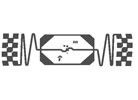Wet Card Inlay E42 Impinji Monza 4 Chip Sticker Tag Die Cut Size 105mmx6mm