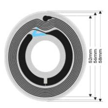 13.56MHz Frequency HF RFID Smart Tags Round Multi Detection SLI Compliance