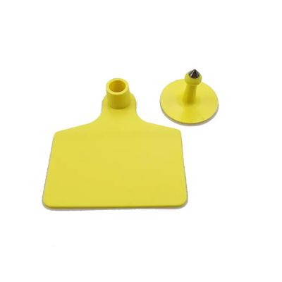 70x80mm 104x74mm UHF Animal RFID Ear Tags TPU Material For Livestock Monitoring
