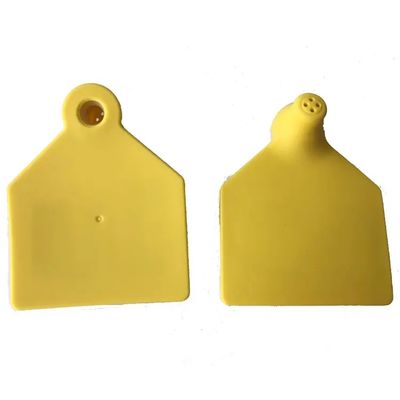 70x80mm 104x74mm UHF Animal RFID Ear Tags TPU Material For Livestock Monitoring