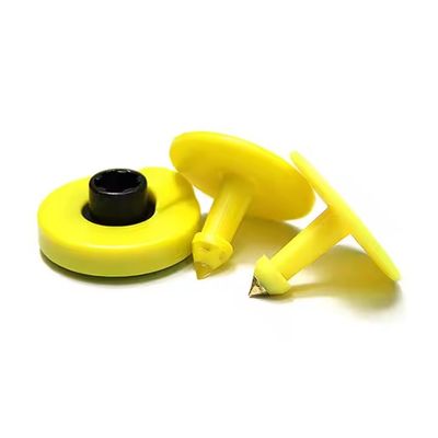 TPU Material 134.2Khz RFID Ear Tag , Passive Round Livestock Animal Tag