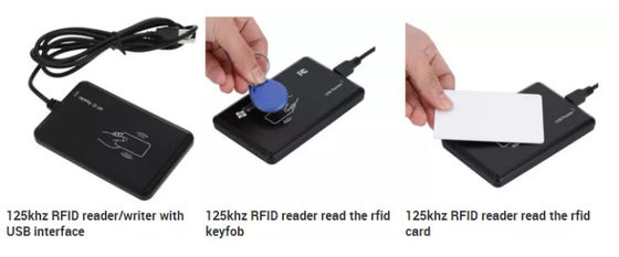 Customized Logo RFID Card Reader 13.56Mhz 125KHZ ID Card Reader With T5577 Chip